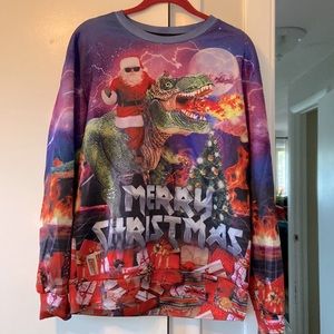 Funny Merry Christmas Graphic Ugly Sweater